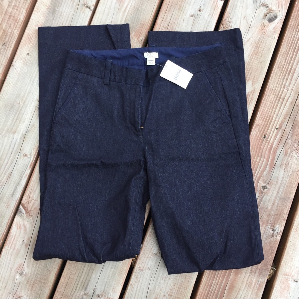 J. Crew Denim Trouser NEW